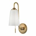 Hudson Valley Glover 1 Light Wall Sconce 9011-AGB